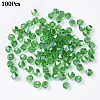 100Pcs Transparent Electroplate Glass Beads EGLA-YW0001-73D-1
