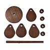 4-Tier Rotating Round Wood Jewelry Towers WD-CBA95BD-02B-4