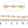 Brass Textured Oval Link Chains CHC-C014-15G-3