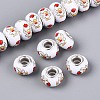 Opaque Resin European Beads RPDL-T004-01N-1