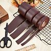 2M PVC Double Face Imitation Leather Ribbons SRIB-WH0011-127C-02-4