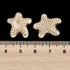 Ocean Theme Spray Painted Opaque Acrylic Beads ACRP-F003-02K-3
