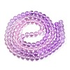 Baking Painted Transparent Glass Beads X-DGLA-M001-8mm-01-2