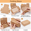 Disposable Kraft Paper Food Box CON-WH0084-36B-4