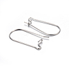 304 Stainless Steel Hoop Earring Findings STAS-P223-01P-06-2