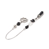 Natural Obsidian Pointed Dowsing Pendulums PALLOY-JF02009-01-3