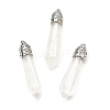 Glass Big Pointed Pendants GLAA-XCP0001-66-1