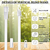 CRASPIRE 15Pcs Vertical Blind Repair Vane Savers FIND-CP0001-11-6