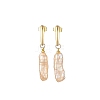 304 Stainless Steel Stud Dangle Earrings with Natural Baroque Keshi Pearls EJEW-JE07339-4