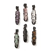 Natural Gemstone Pendants G-K338-28R-1