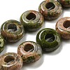 Natural Unakite Beads Strands G-P536-A01-01-1