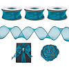 3 Rolls Polyester Organza Ribbons SRIB-TA0001-26B-1
