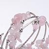 Four Loops Wrap Gemstone Beads Bracelets BJEW-JB02590-3