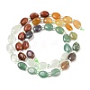 Natural Indian Agate & Yellow Aventurine & Green Aventurine & Quartz Crystal & Synthetic Goldstone Beads Strands G-Z135-A02-4