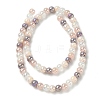 Electroplate & Gradient Color Glass Beads Strands LAMP-M023-03-02-4