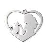 Non-Tarnish 304 Stainless Steel Pendants STAS-R116-06P-1