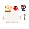 Resin Miniature Breakfast Set Ornaments DIY-H174-01I-2