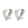 Brass Hoop Earrings EJEW-L211-010M-P-1