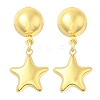 Star 304 Stainless Steel Dangle Stud Earrings EJEW-A125-46G-4