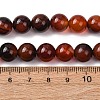 Dyed Natural Agate Round Beads Strands G-E321B-10mm-02-5