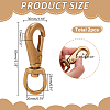 Brass Swivel Clasps KK-AR0001-93A-2