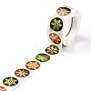 Christmas Themed Flat Round Roll Stickers LS-DIY-B045-14-3
