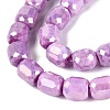 Anti-Tarnish Electroplate Glass Beads Strands EGLA-N027-03A-11-3