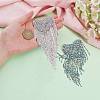 2pcs 2 color Zinc Alloy Rhinestone Cup Chain Shoulder Knot DIY-NB0006-56-3