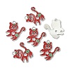 Alloy Enamel Kitten Pendants ENAM-P033-1-3