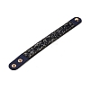 Faux Suede Snap Cord Bracelet BJEW-F428-15-1
