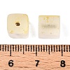 Frosted Glass Beads with Golden Glitter Powder X1-DGLA-NH001-8mm-01A-3