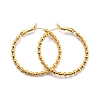 Grooved Large Ring Huggie Hoop Earrings for Women Girl KK-C224-04B-G-1