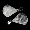 Natural Quartz Crystal Pendants G-C066-07E-4