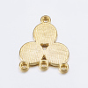 Alloy Rhinestone Connector Settings LS-EA10684Y-G-2
