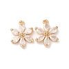 Brass Micro Pave Cubic Zirconia Pendants ZIRC-L105-06G-B04-1