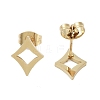 PVD Vacuum Plating 304 Stainless Steel Stud Earrings for Women EJEW-A048-13G-2