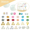 DIY Glass Seed & CCB Plastic & Imitation Pearl Beads Jewelry Making Findings Kits DIY-FS0008-15-5