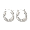 304 Stainless Steel Ring Hoop Earrings for Women EJEW-S227-72P-1