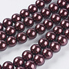 Glass Pearl Beads Strands HY14mm99-1