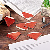 Glitter Imitation Leather Book Corner Protectors AJEW-TAC0038-03B-15