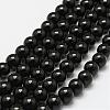 Natural Black Onyx Beads Strands G-N0309-23-6mm-1