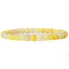 Yellow Opal Round Beaded Stretch Bracelet SF8562-26-1