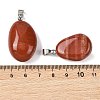 Natural Red Jasper Tumbled Stone Pendants GG-K002-06C-3