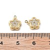 304 Stainless Steel Micro Pave Cubic Zirconia Charms STAS-Z121-46G-2