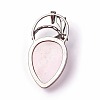 Natural Rose Quartz Pendants G-I220-G04-2