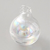 High Borosilicate Glass Bottle Pendants GLAA-WH0010-02E-1