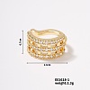 Fashionable European and American style zircon earrings for women MT8836-1-1