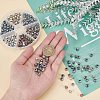 210Pcs 6 Colors Electroplated Natural Lava Rock Beads G-OC0001-97-3