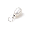Natural Cultured Freshwater Pearl Rice Charms PALLOY-JF04821-5