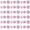 60Pcs 3 Styles Dyed Synthetic Coral Carved Beads CORA-SC0001-21B-1